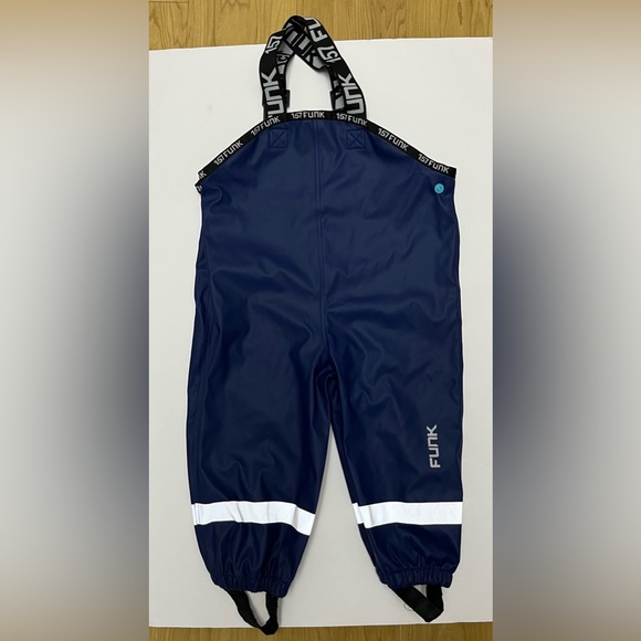 157 FUNK Kids Muddy Buddy Coverall Waterproof Rain Suit size 80 gently used - Picture 9 of 15